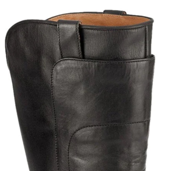 Frye Women’s Paige Tall Riding Boots Black Leather Size 6.5 - Picture 5 of 16